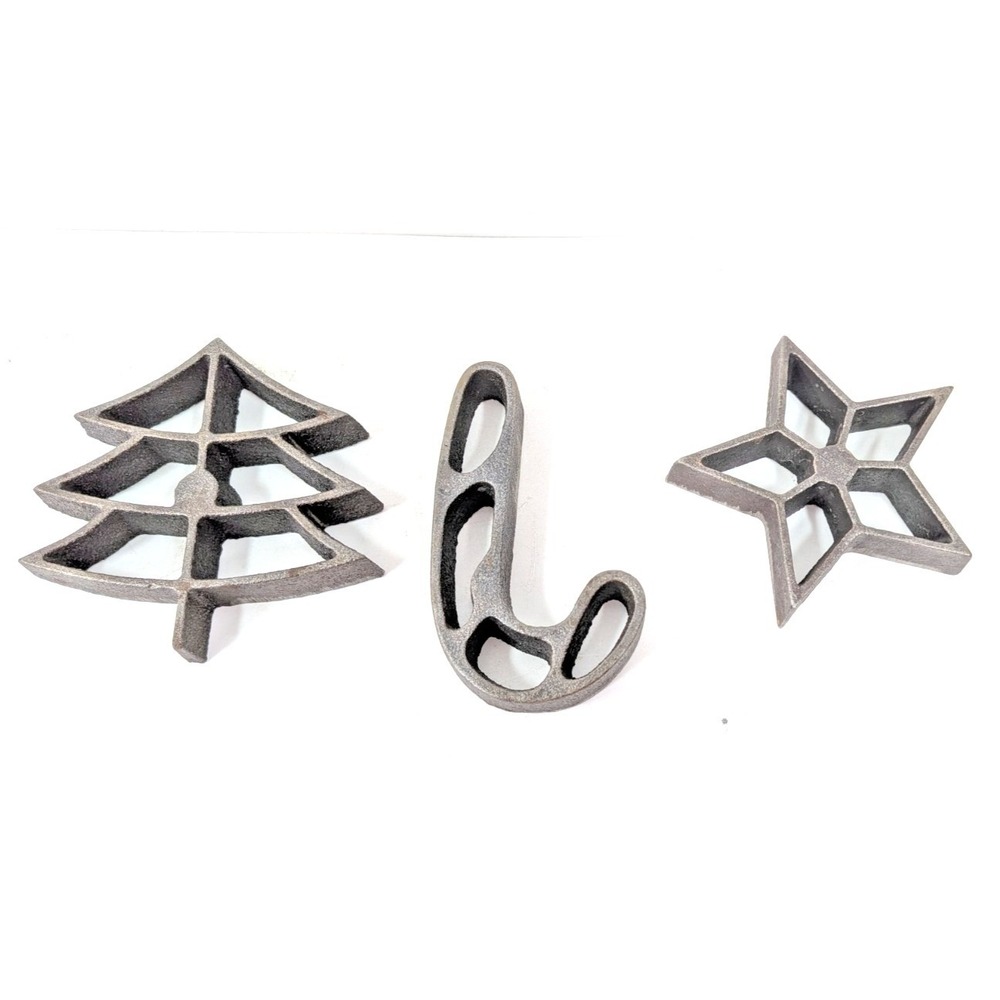 Vintage Frying Batter Mold Star Shape Aluminum Deep Fry Attachment 3.25"